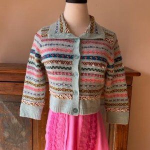 Vintage Free People Beaded Sweater